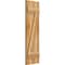 Ekena Millwork Joined Board-n-Batten Shutters w/Z-Bar, Rough Sawn Western Red Cedar, 10 3/4W x 36H, PR RBJ06Z11X036RWR - alternate 4
